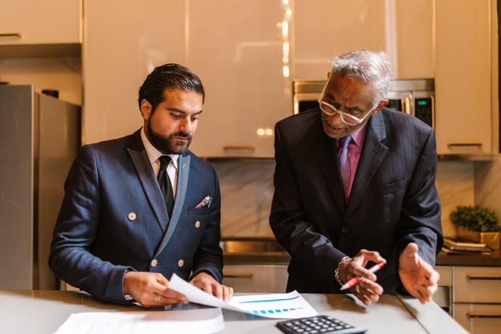 Financial advisor discussing SMSF planning and investment options with a client in Victoria Point.
